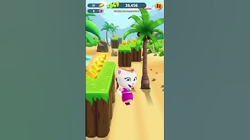 Talking Tom Gold Run || Princess Angela Falls Fails Moment || Best Game Fun Game #shorts