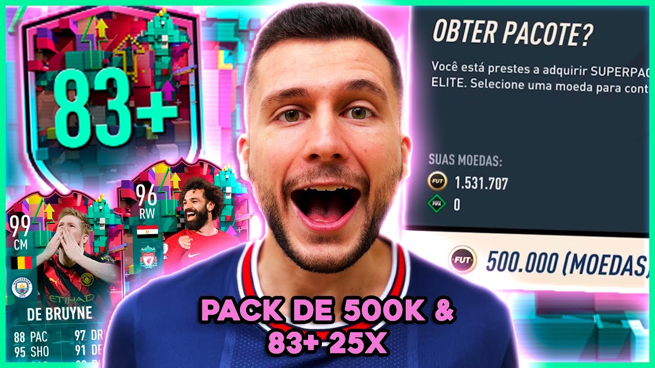 GASTEI 5 MILHÕES EM PACKS DE 500K & VÁRIOS PACKS 83+ 25X! FIFA 23 - ULTIMATE TEAM