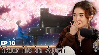Kouseis Beautiful Performance Your Lie In April Episode 10 Reaction - First Time Watching