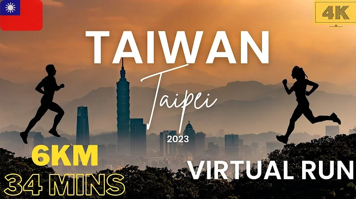 Virtual Run 6km | Virtual Running Videos For Treadmill | Taipei River Run, Taiwan | 4K