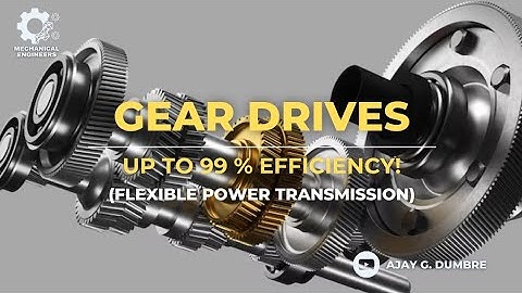 2. Gear Drives | Spur Gears | Design of Machine Elements