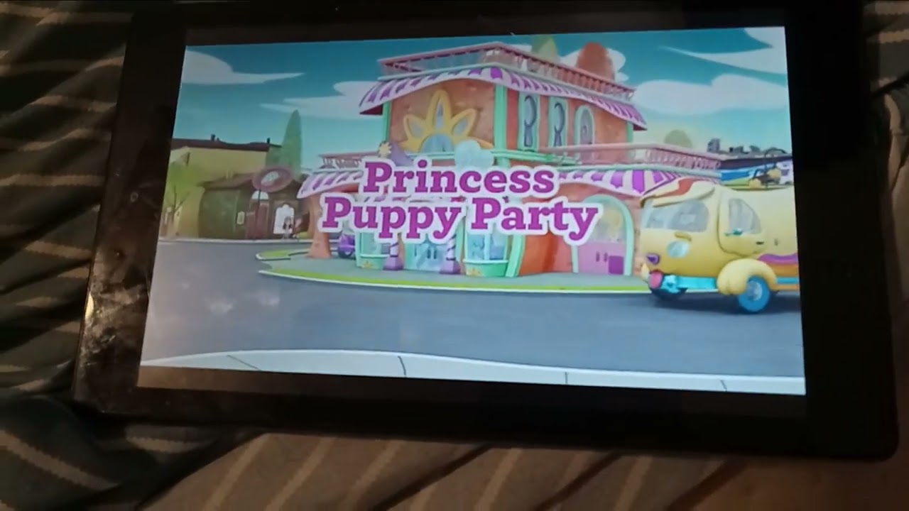 Princess puppy party title card on paramount studios
