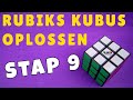 Stap 9  de laatste stap de tussenstukken goed zetten  rubiks kubus oplossen voor beginners