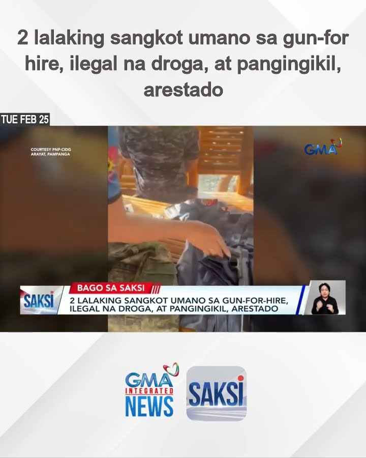 2 lalaking sangkot umano sa gun-for-hire, ilegal na droga, at pangingikil, arestado | Saksi