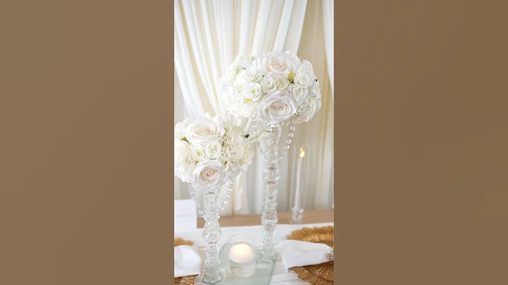 $1 Dollar Tree Candleholders: DIY Classic Wedding Centerpiece #trending #viral #shorts