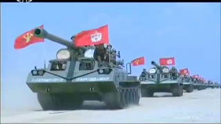 KCTV - North Korea Full Artillery Salvos Show Of Force Live Firing [480p]