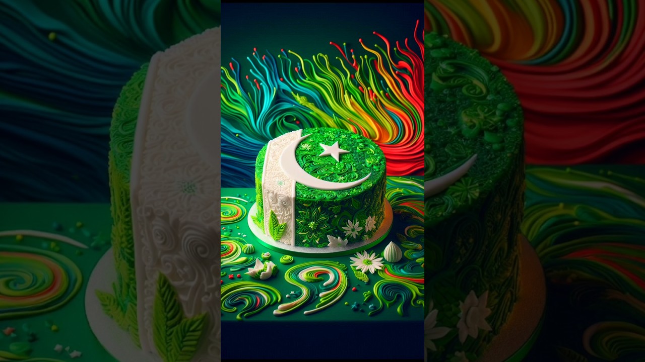 14 August Independence day Pakistani Cake by Pak cake ideas 