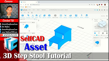 #2 SelfCAD Asset 3D Step Stool Modeling Tutorial For Beginner
