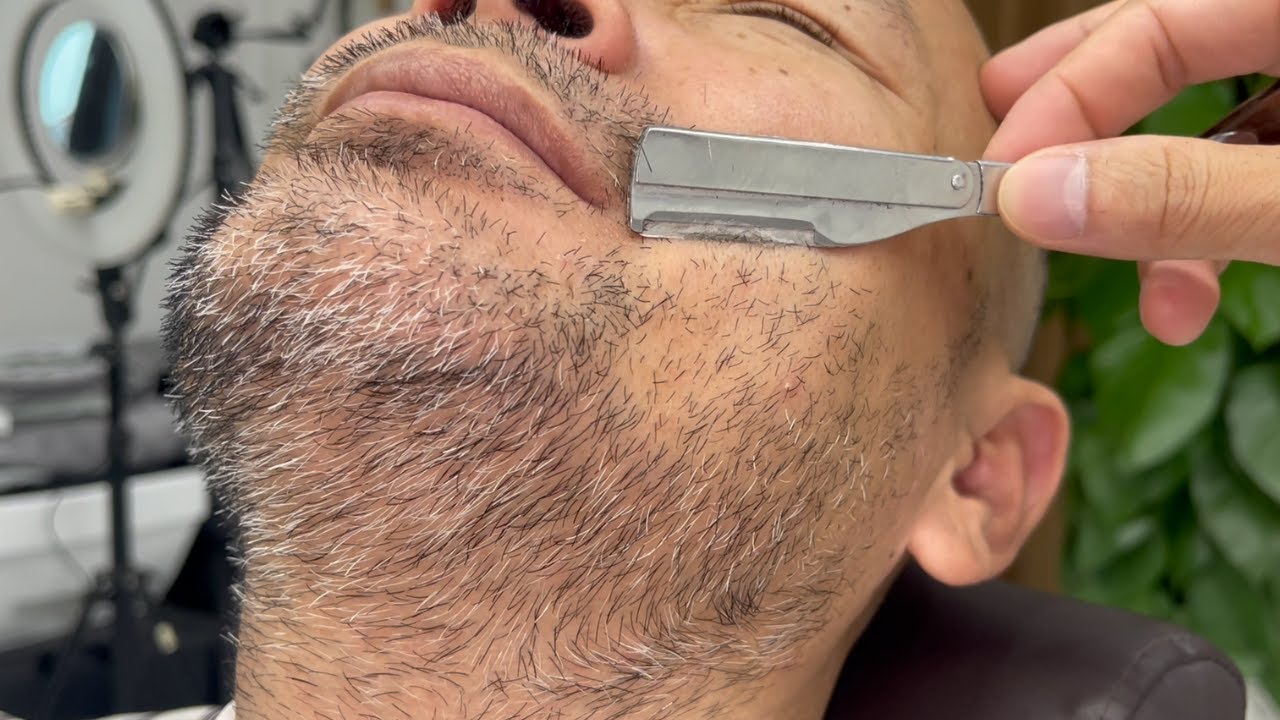 ASMR 🤫 SHAVING FOR A GOOD SLEEP 🍃 男性のシェービングと角質除去は深い眠りを助ける 🌱 남성의 면도와 각질 제거는 숙면에 도움이 됩니다