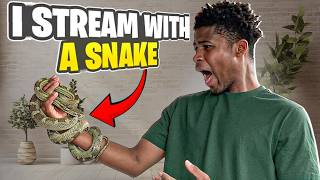 Sesay Brought A Real Snake On Stream