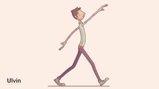 Slim man dancing