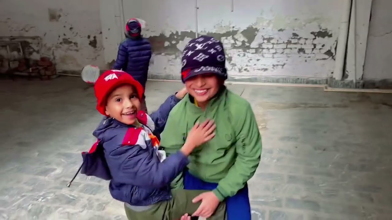 Badminton playing on our appartment 