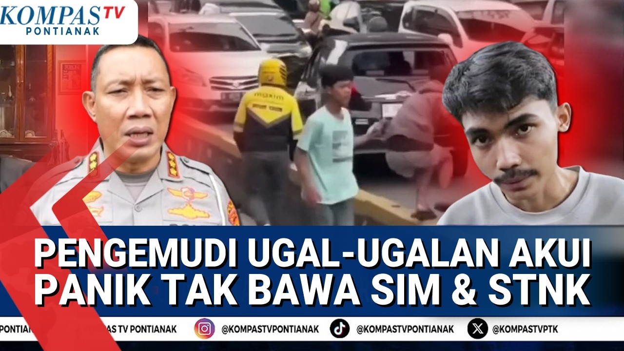 Pengemudi Ugal-Ugalan Viral Jadi Tersangka, Ia Mengaku Panik, Tak Bawa SIM & STNK