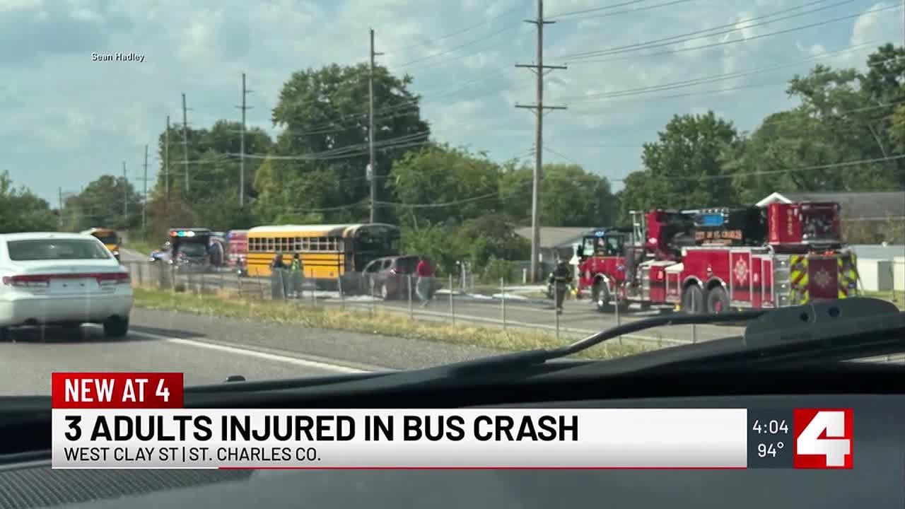 3 adults injured in St. Charles County crash involving school bus ...