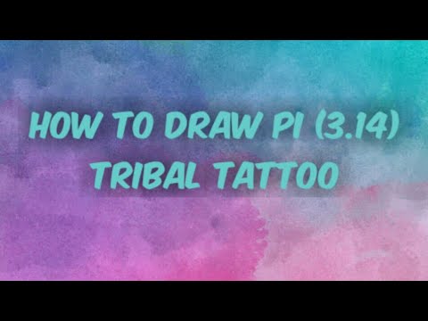 How to draw PI tribal tattoo - YouTube