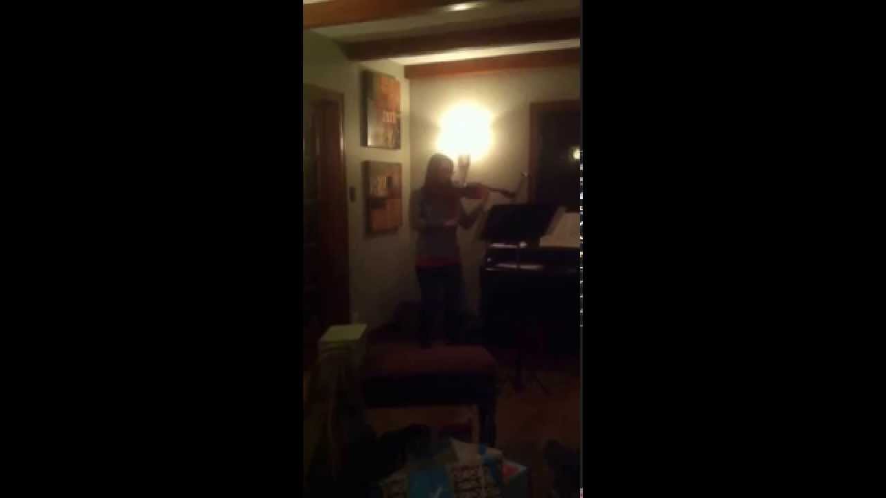 Olivia violin at home