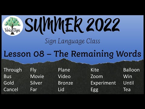 Lesson 08 - The Remaining Words