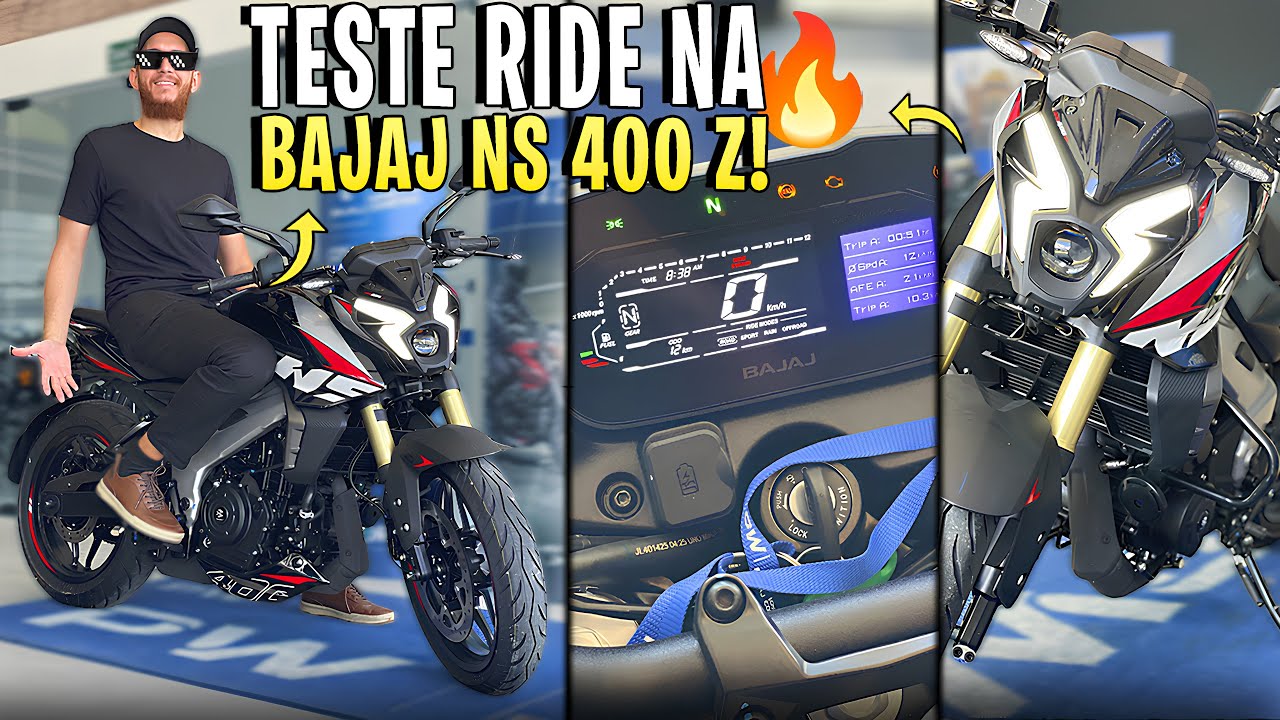 🔥TESTANDO A NOVA BAJAJ DOMINAR NS 400 Z! A MOTO ME SURPREENDEU?