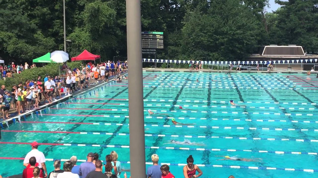2015 MCSL AllStars Relay Girls 14&U 100 SC Meter Medley Graduated Relay YouTube