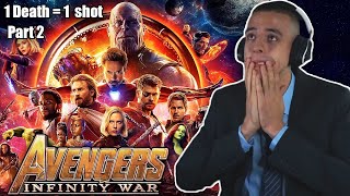 HOW MANY SHOTS? AVENGERS: INFINITY WAR! Movie Reaction! FIRST TIME WATCHING! (Part 2/2)