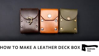 How to make a leather deck box