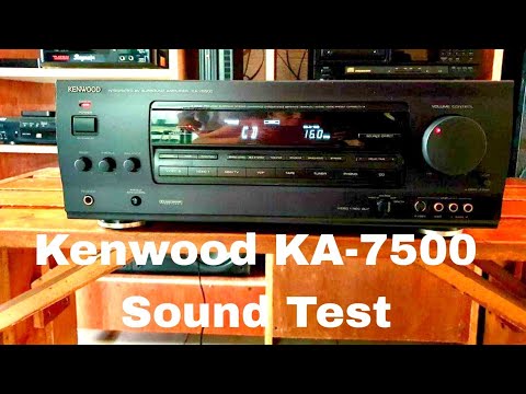 Kenwood KA - V7500 AV Reciever Amplifier Sound Test - YouTube