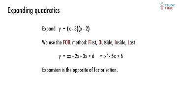 Quadratics (5/7) | Algebra - NCEA Level 1 Maths | StudyTime NZ