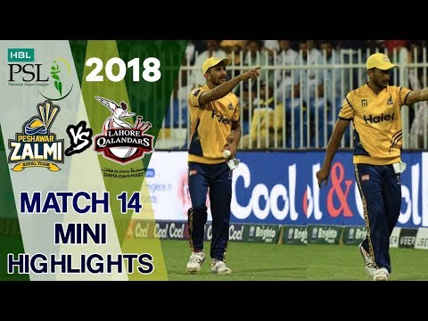 Short Highlights | Lahore Qalandars Vs Peshawar Zalmi  | Match 14 | 3rd March | HBL PSL 2018