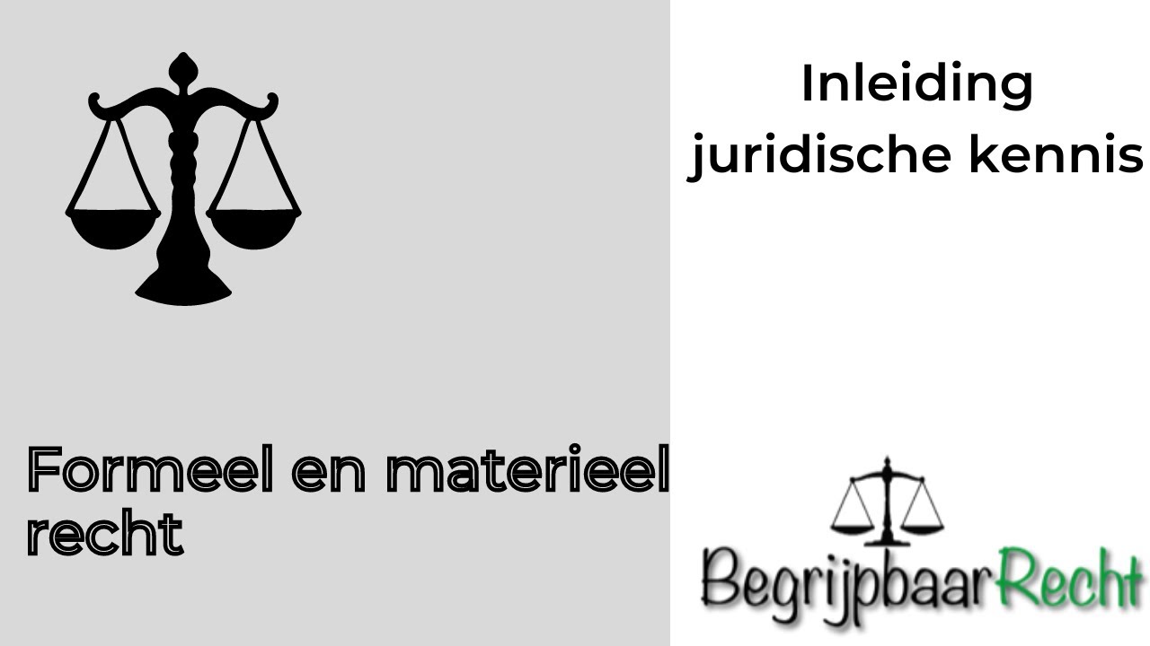Formeel en materieel recht YouTube Formeel en materieel recht YouTube