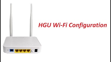 HGU Wi-Fi Configuration from OLT (BDCOM)