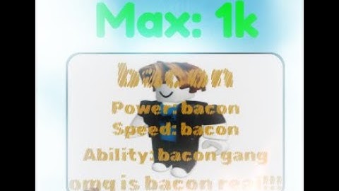 BACON SWORD SHOWCASE 1-50000 in Killstreak Sword Fighting Universe