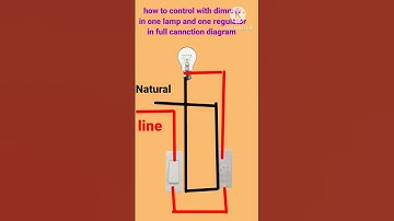 how to control with dimmer /1switch 1regulator 1bulb cannction #short #youtubeshorts #viral #wiring