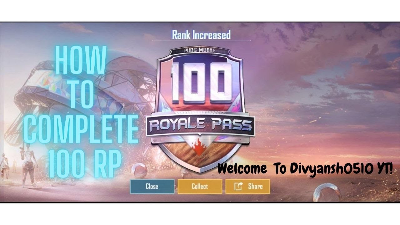 How To Complet 100 RP Without Purchase - YouTube