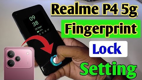 Realme P4 5G fingerprint sensor | Realme P4 in display fingerprint lock,Realme display fingerprint