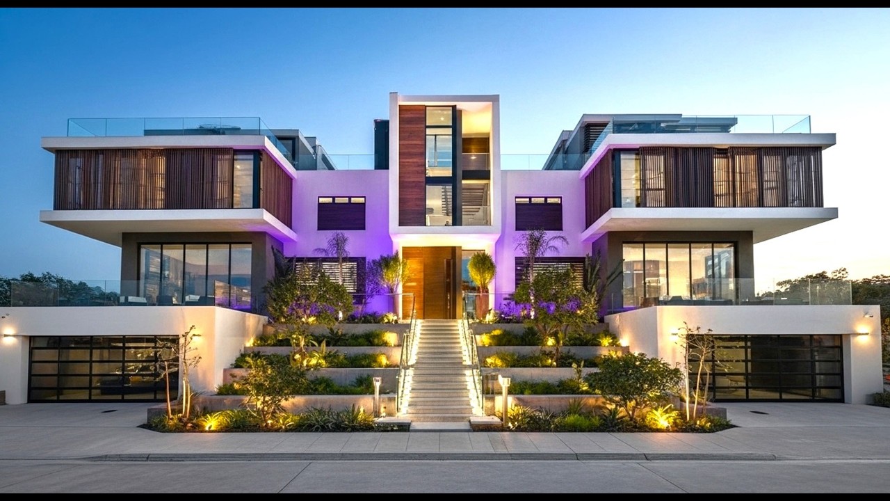 Luminous Symmetry Mansion — a residence built around perfect balance and glowing architectural lines