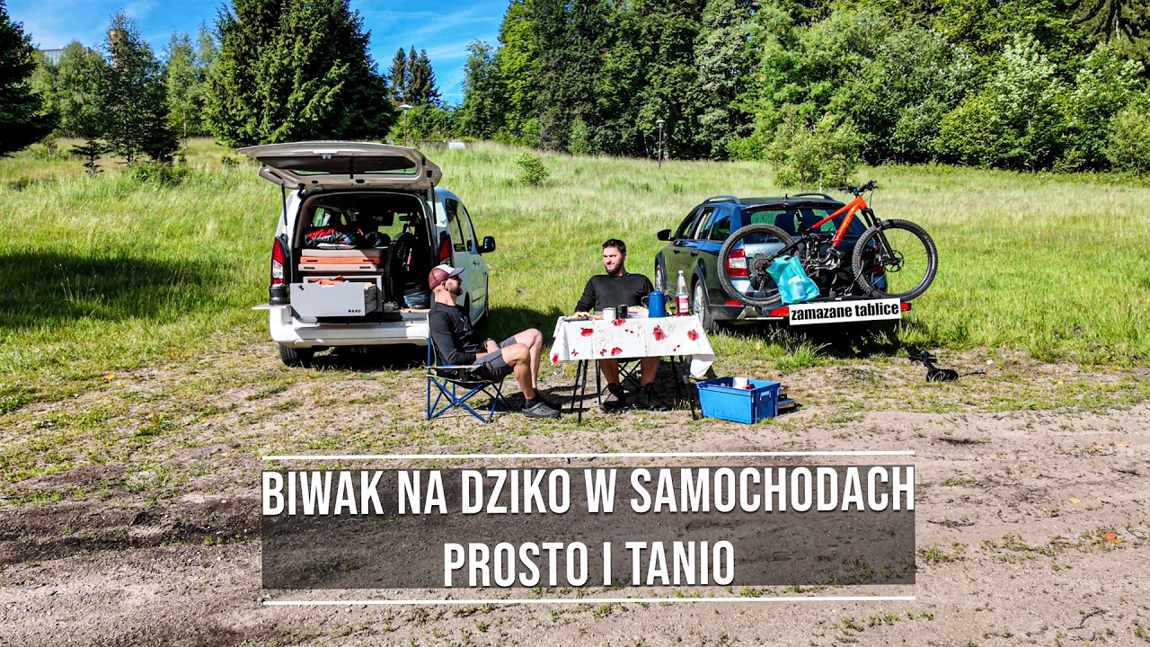 Biwak w samochodach - Najprościej i najtaniej - Na dziko w Sudetach