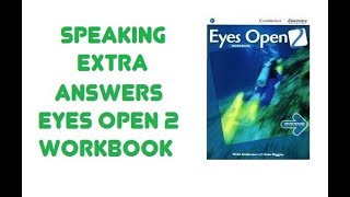 Eyes Open 2 Workbook Speaking Extra Answers