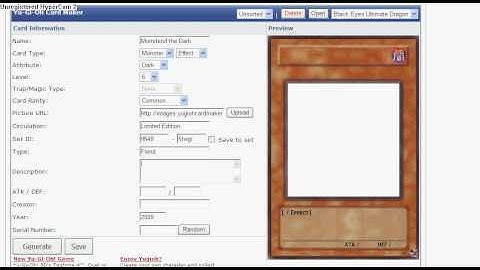 Yugioh Card Maker Tutorial