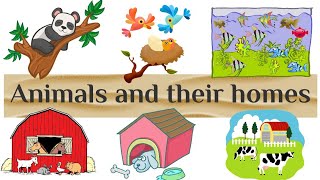Animal Home Names For Kids In English Homes Of Animals And Birds Animal Homes Kids Learning