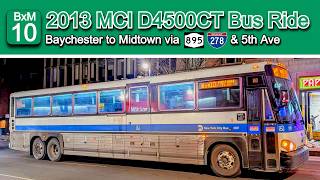 MTA BxM10 Bus Ride: 2013 MCI D4500CT 2260 From Baychester to Midtown News