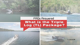 Tritoon Pontoon Boats What is the Triple Log Package Lowe TL Pontoon Boats
