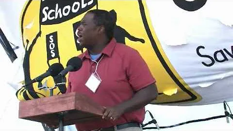 Sherick Hughes Speaks at the Save Our Schools Rall...