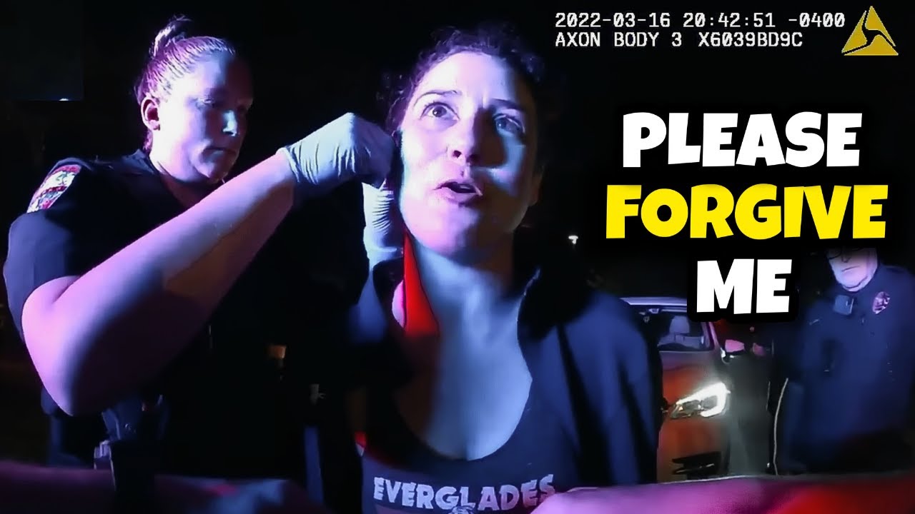 Entitled KAREN Meltdown During DUI Arrest - YouTube