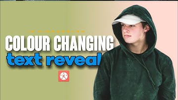 Colour changing text reveal edit in kinemaster//how to make colour change//kinemaster editing