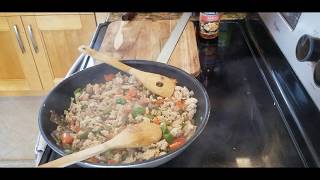 Ground Turkey Stir-fry with Bell Peppers