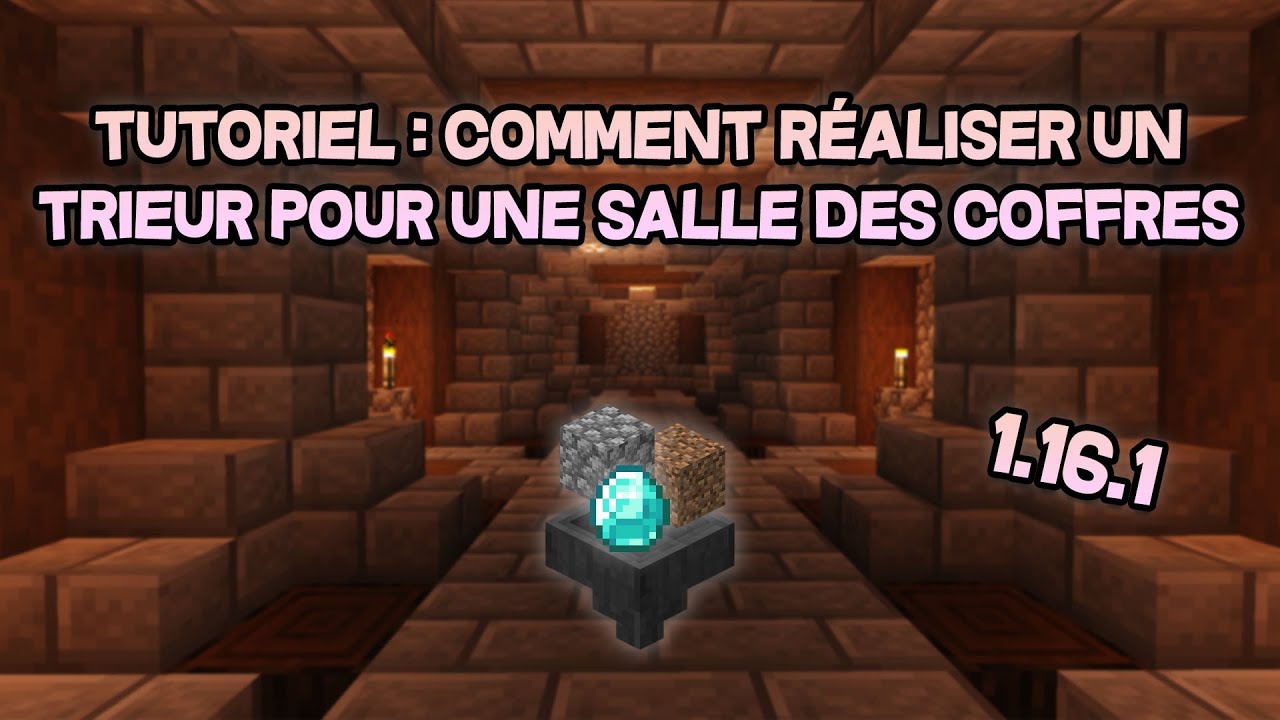 Minecraft Tutorial : Trieur automatique d'objets - YouTube
