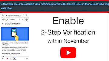 How To Enable Two Step Verification For YouTube | 2-Step Verification For Monetized YouTube Channels