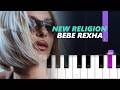 Bebe Rexha New Religion Piano Tutorial