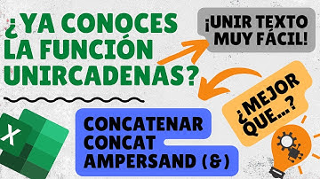 🤔 Cómo usar la Función UNIRCADENAS en Excel - Con Ejemplos 🤯