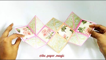 DIY || SQUASH CARD TUTORIAL || CRAFT FOR SCRAPBOOK OR EXPLOSION BOX || THE PAPER MAGIC